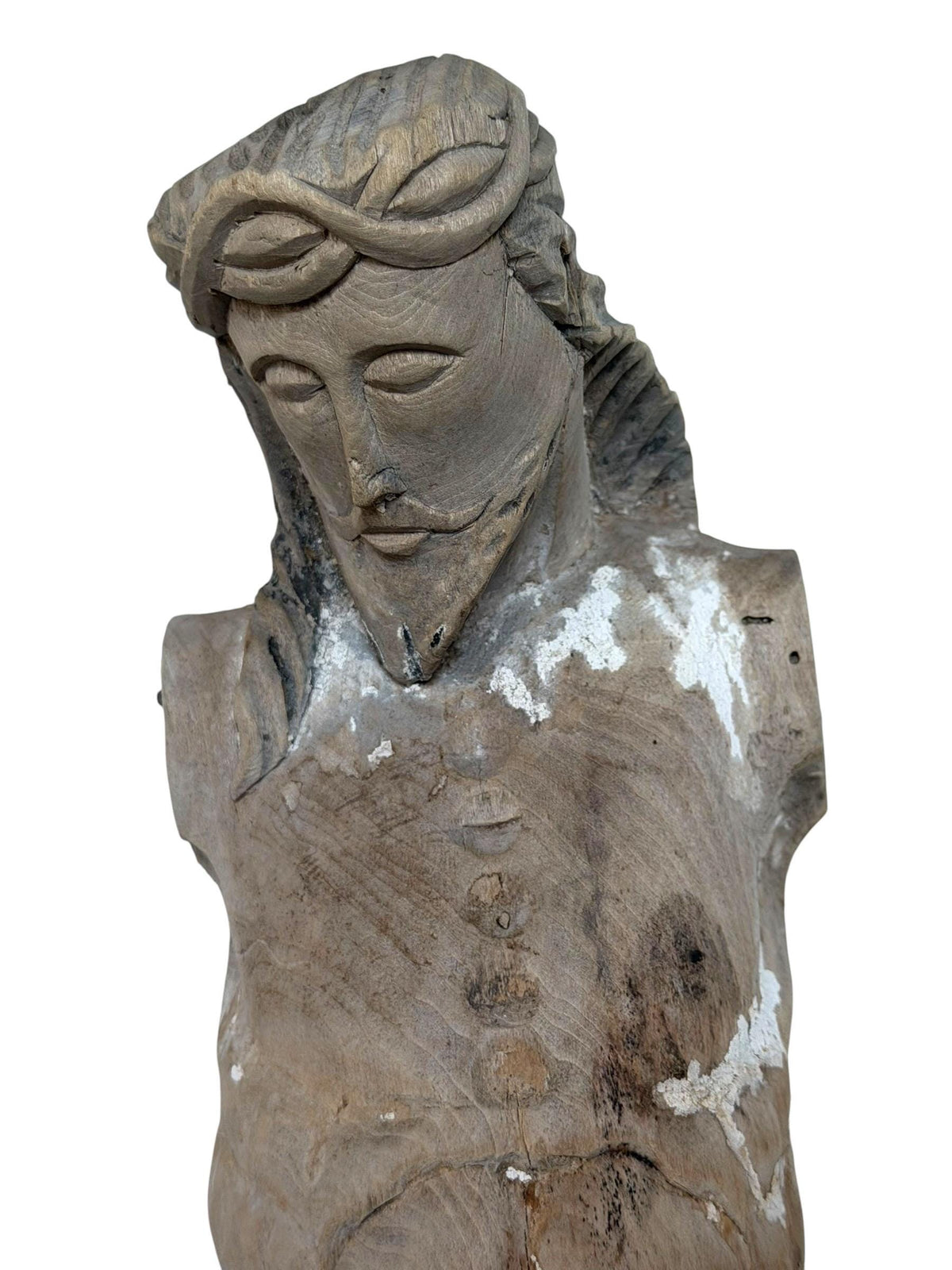 18th Century Bohemian Corpus Christi, Hand-Carved Limewood with Original Polychromy, ca 1750-1775  Religious Sculpture