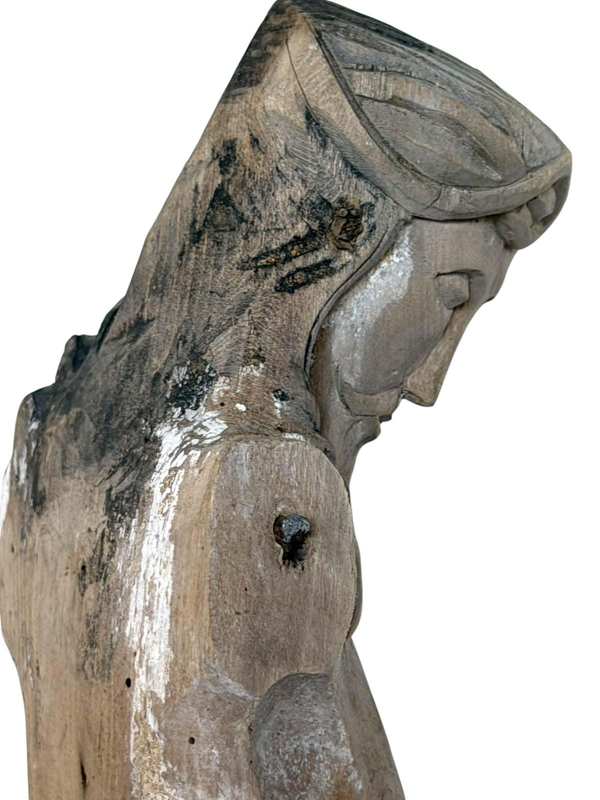 18th Century Bohemian Corpus Christi, Hand-Carved Limewood with Original Polychromy, ca 1750-1775  Religious Sculpture