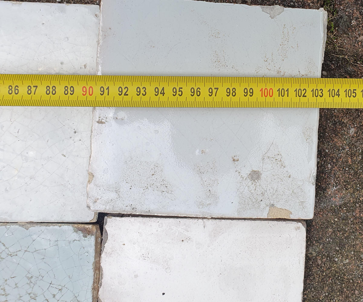 48 x Dutch Delft Blue Tile shards, mix, 17th/ 18th century, antique collectable and backsplash fireplace kitchen tiles.