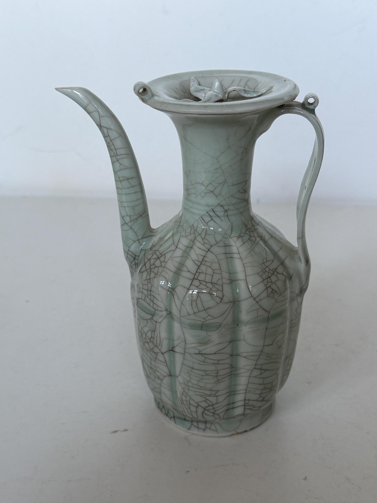 Chinese Qingbai Celadon Ewer Qing Dynasty Republic Period 19th 20th Century