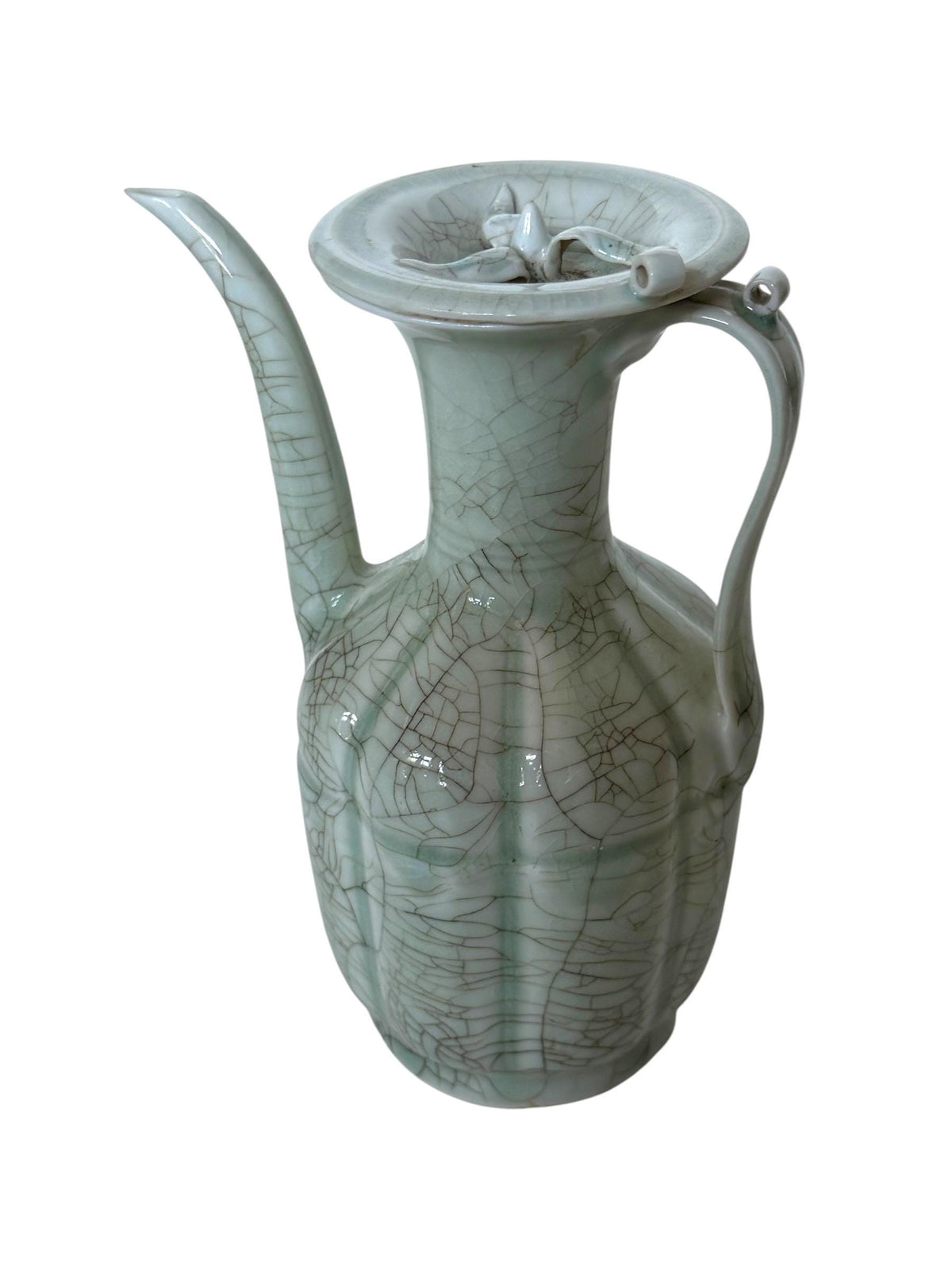 Chinese Qingbai Celadon Ewer Qing Dynasty Republic Period 19th 20th Century