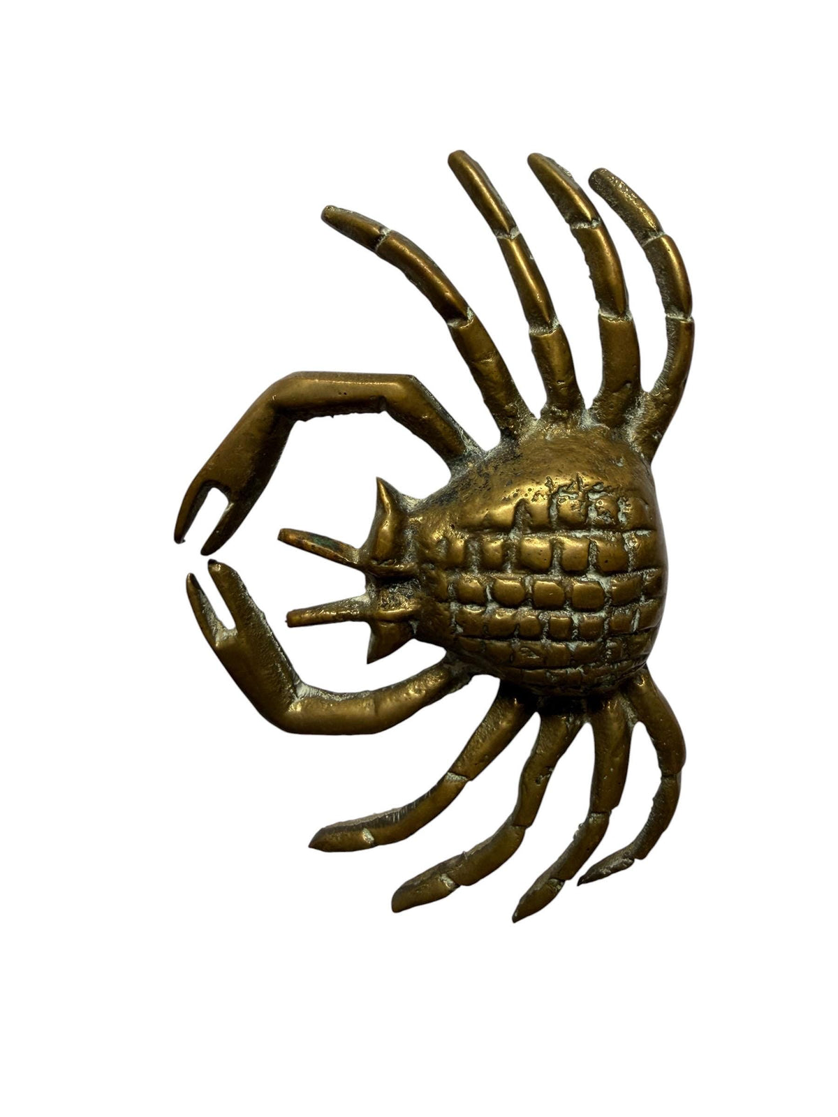 Vintage spider and crab – Set of 5 bronze / brass / copper display figurines - largest 11 cm geleedpotigen collectable items