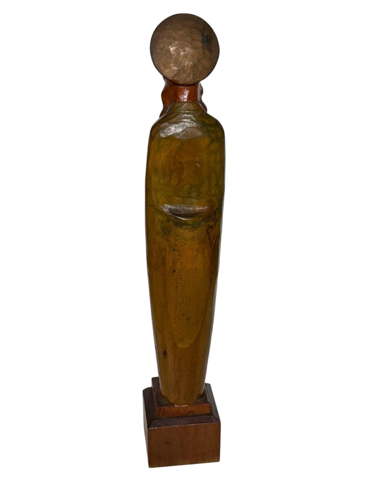 German Carved Wooden Madonna Virgin Mary Sculpture 1920s 1930s Religious Statue