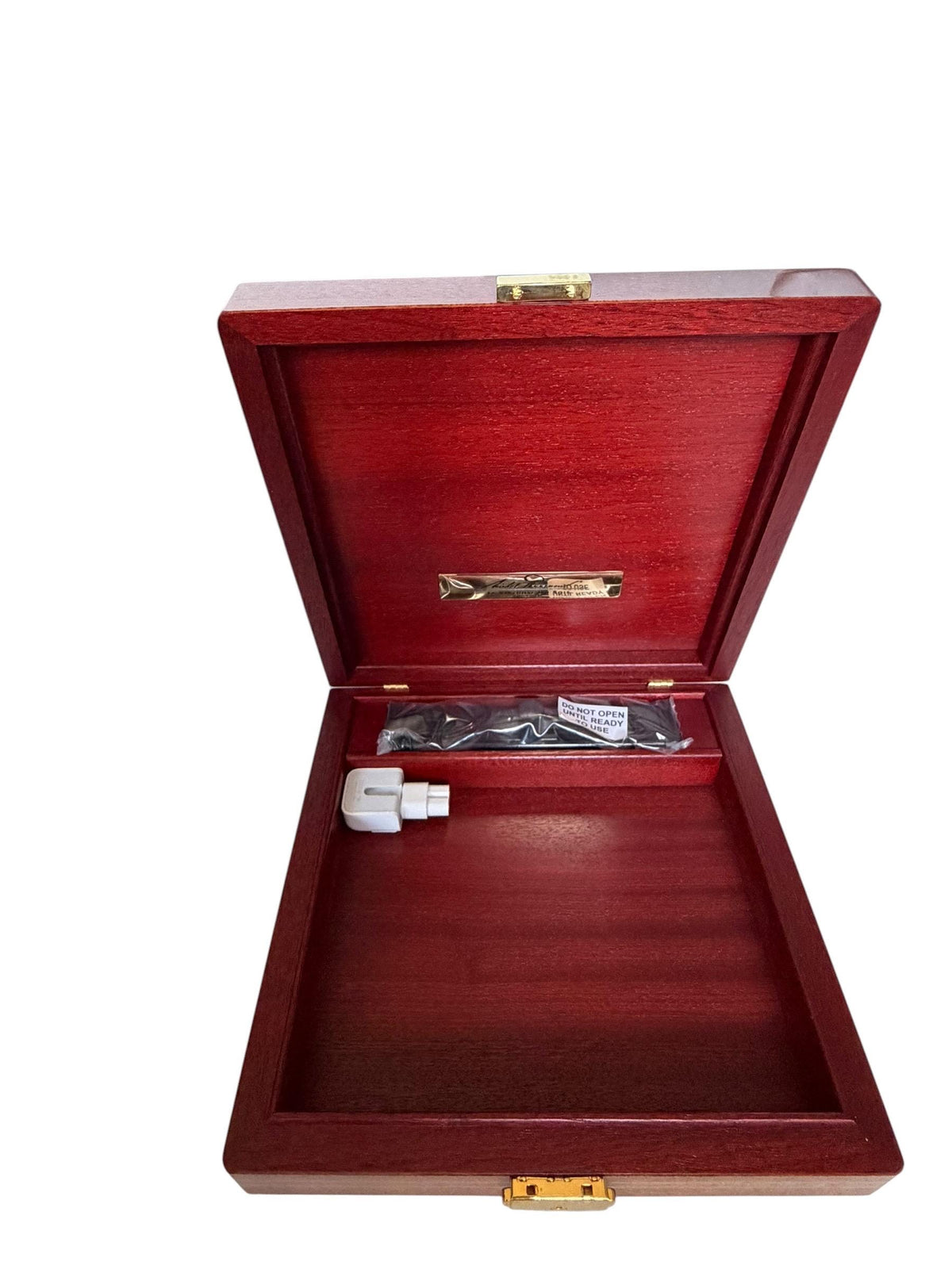Vintage Michel Perrenoud Swiss Mahogany Cigar travel Humidor Le Virtuose du Bois Original Box