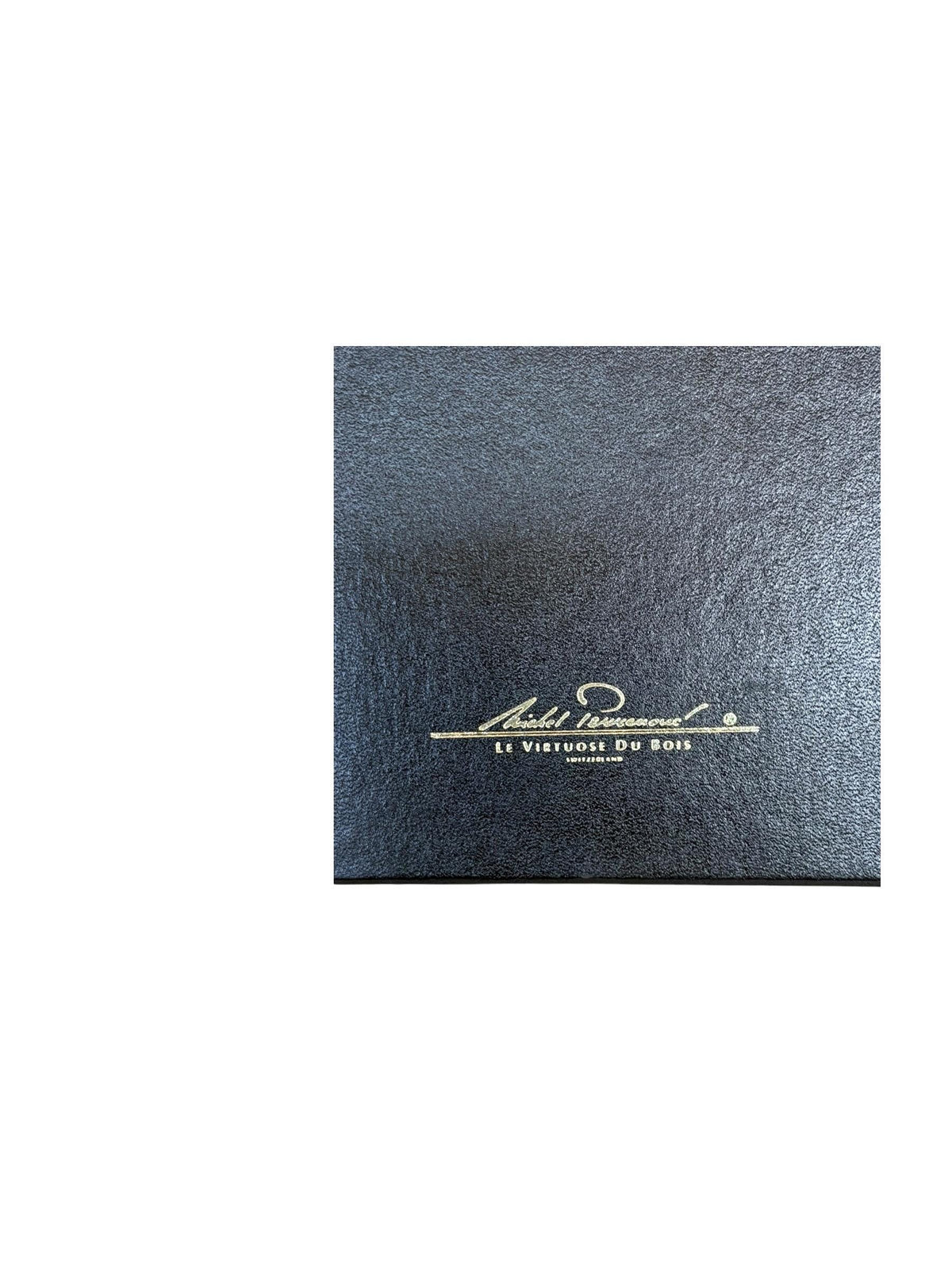 Vintage Michel Perrenoud Swiss Mahogany Cigar travel Humidor Le Virtuose du Bois Original Box
