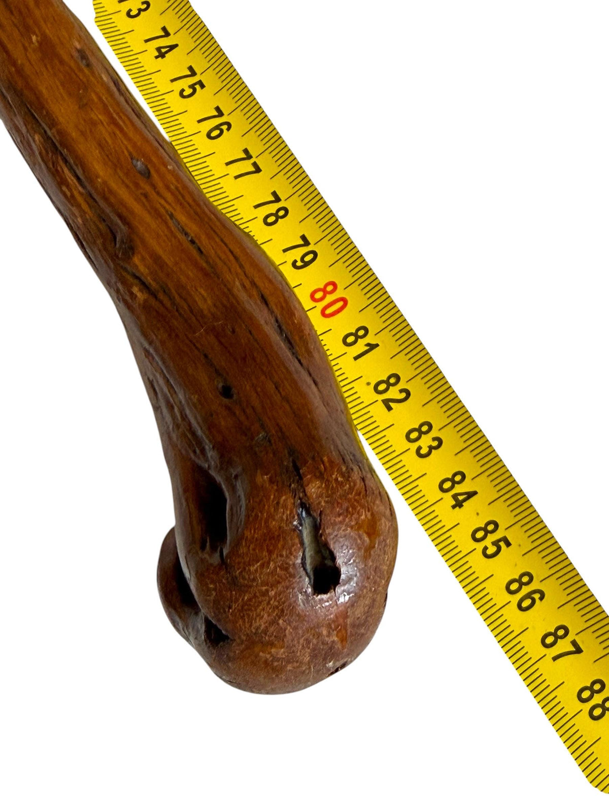 antique walking cane stick with cow ornament , european collection, gentlemen's flannel stick. Wandelstok
