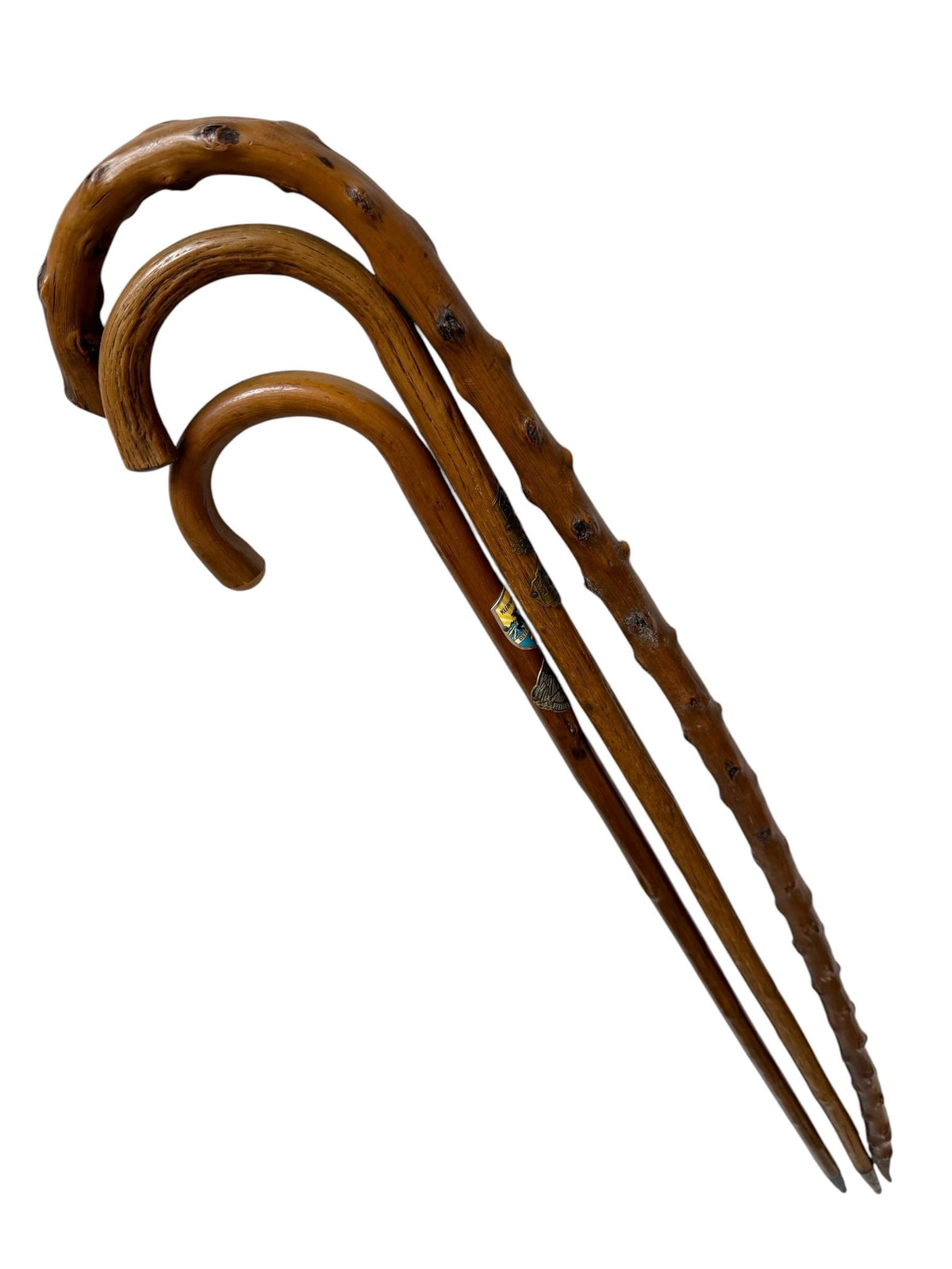 antique walking cane stick 3  , european collection, gentlemen's flannel stick. Mountain bavaria austria swiss early tourism