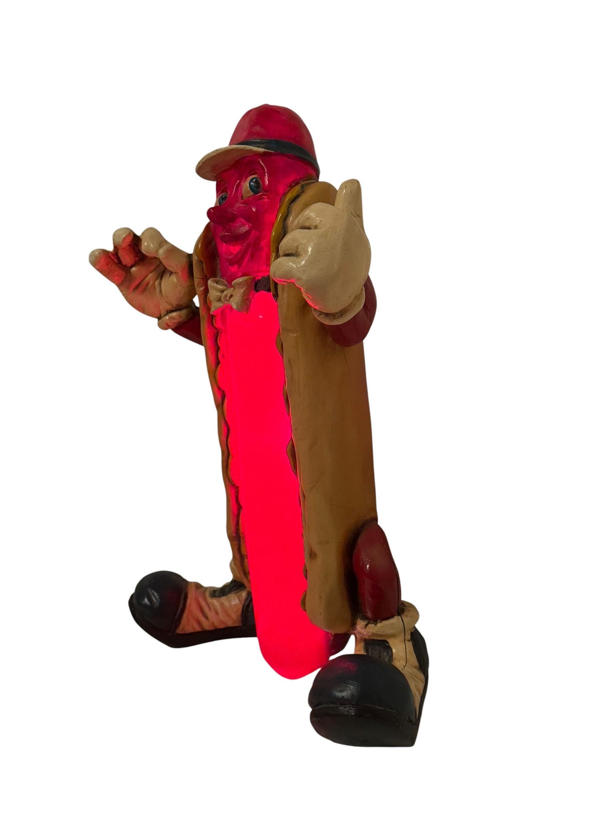 Hot Dog lamp Advertising Figure 49 cm Retro American Diner Restaurant Lamp sixties almost half meter! Vintage fastfood commercial table lamp
