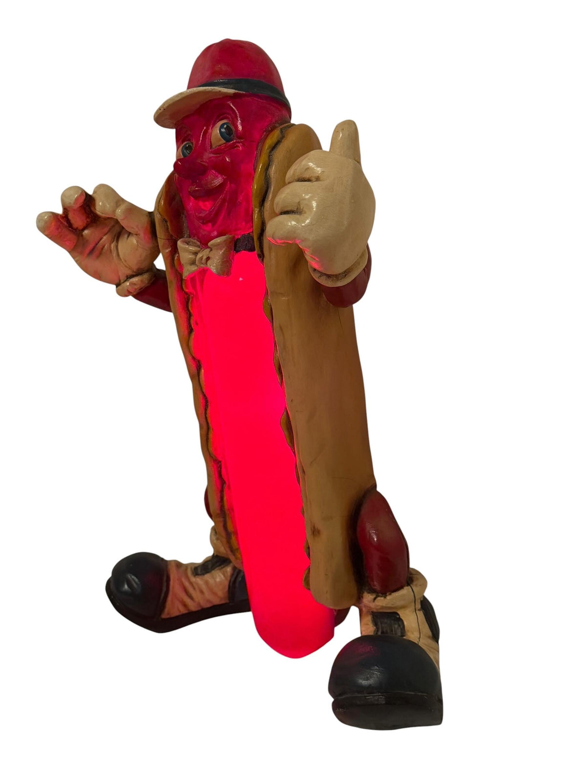 Hot Dog lamp Advertising Figure 49 cm Retro American Diner Restaurant Lamp sixties almost half meter! Vintage fastfood commercial table lamp