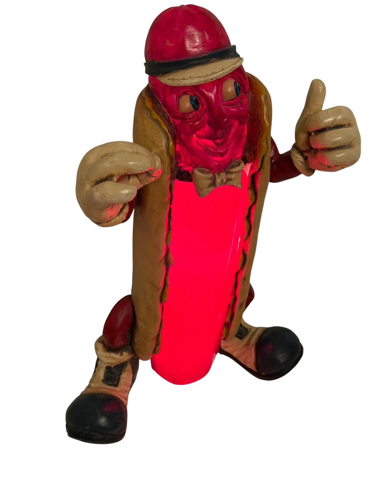 Hot Dog lamp Advertising Figure 49 cm Retro American Diner Restaurant Lamp sixties almost half meter! Vintage fastfood commercial table lamp