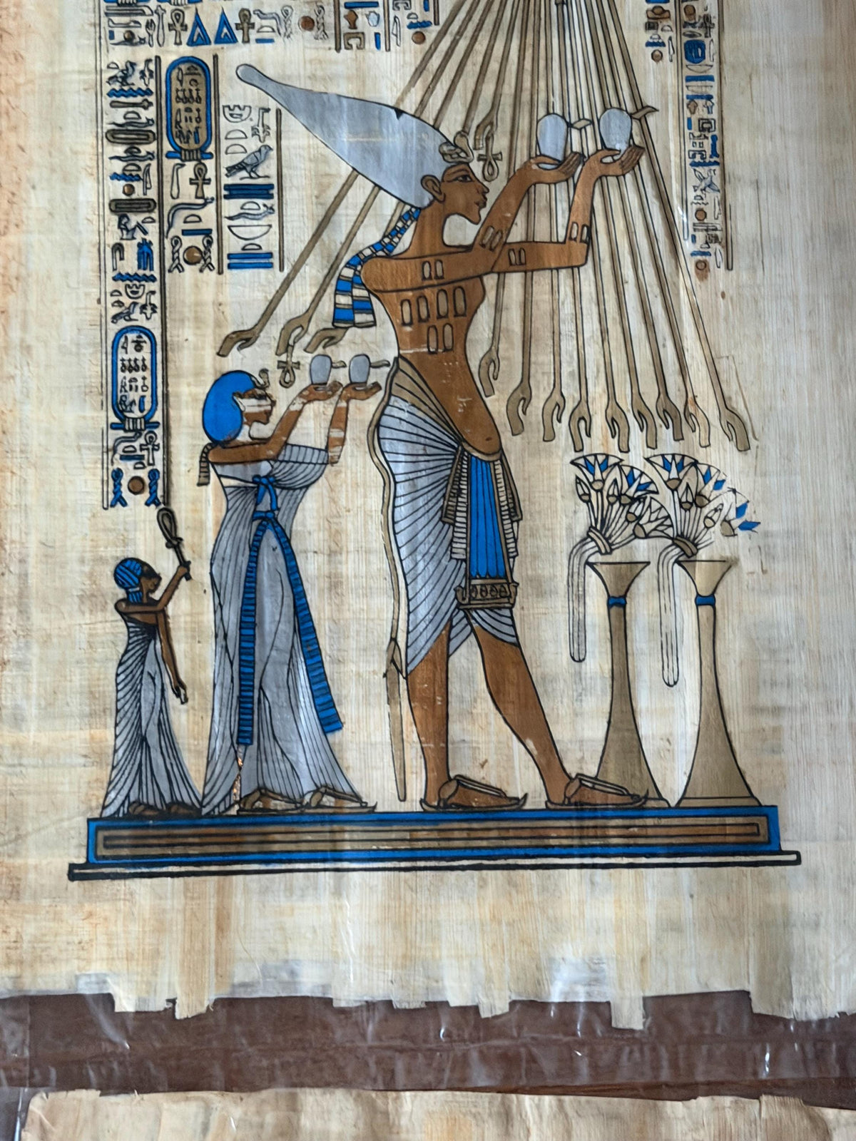 Papyrus schilderijen egypte 12 stuks