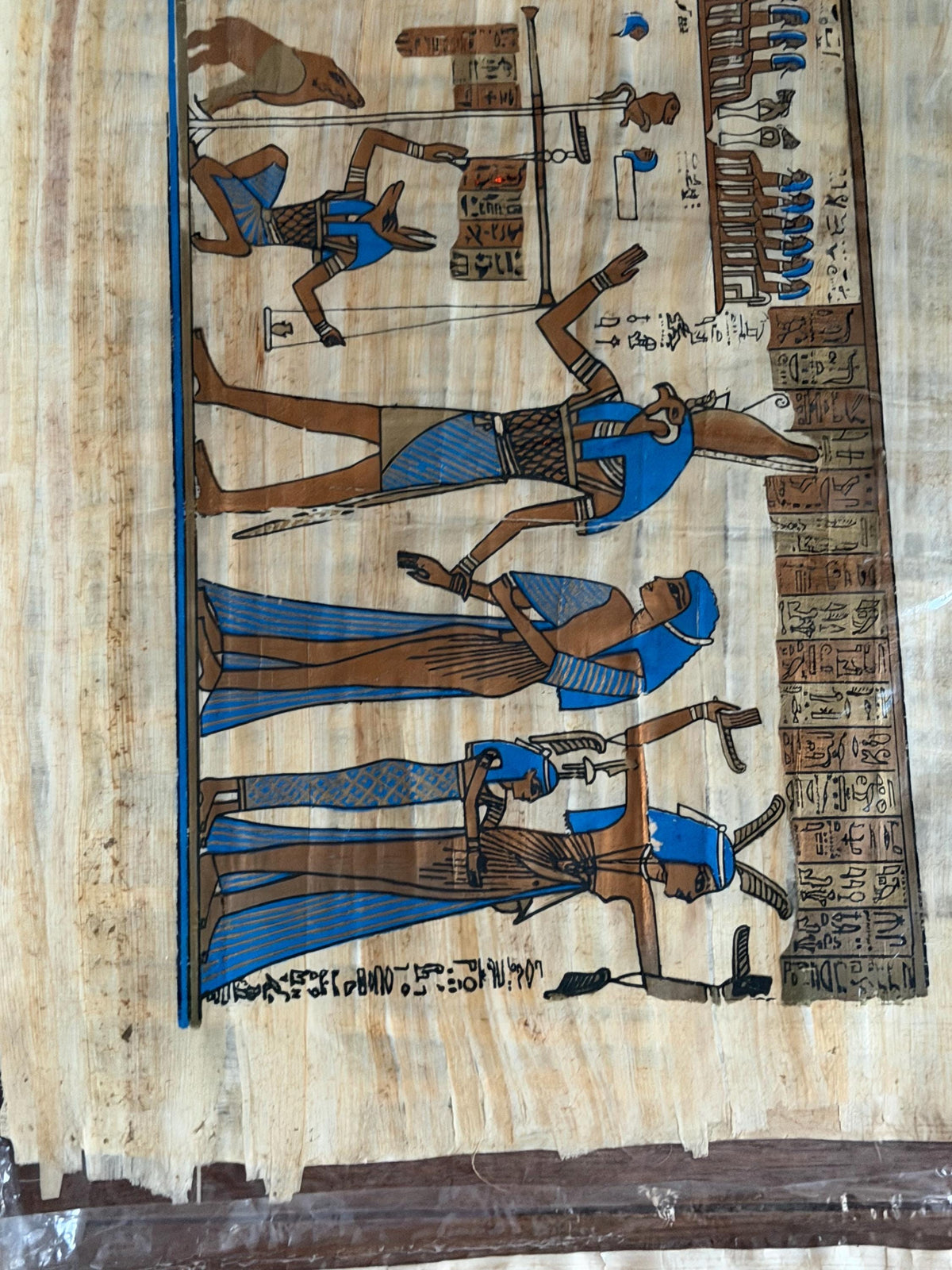 Papyrus schilderijen egypte 12 stuks
