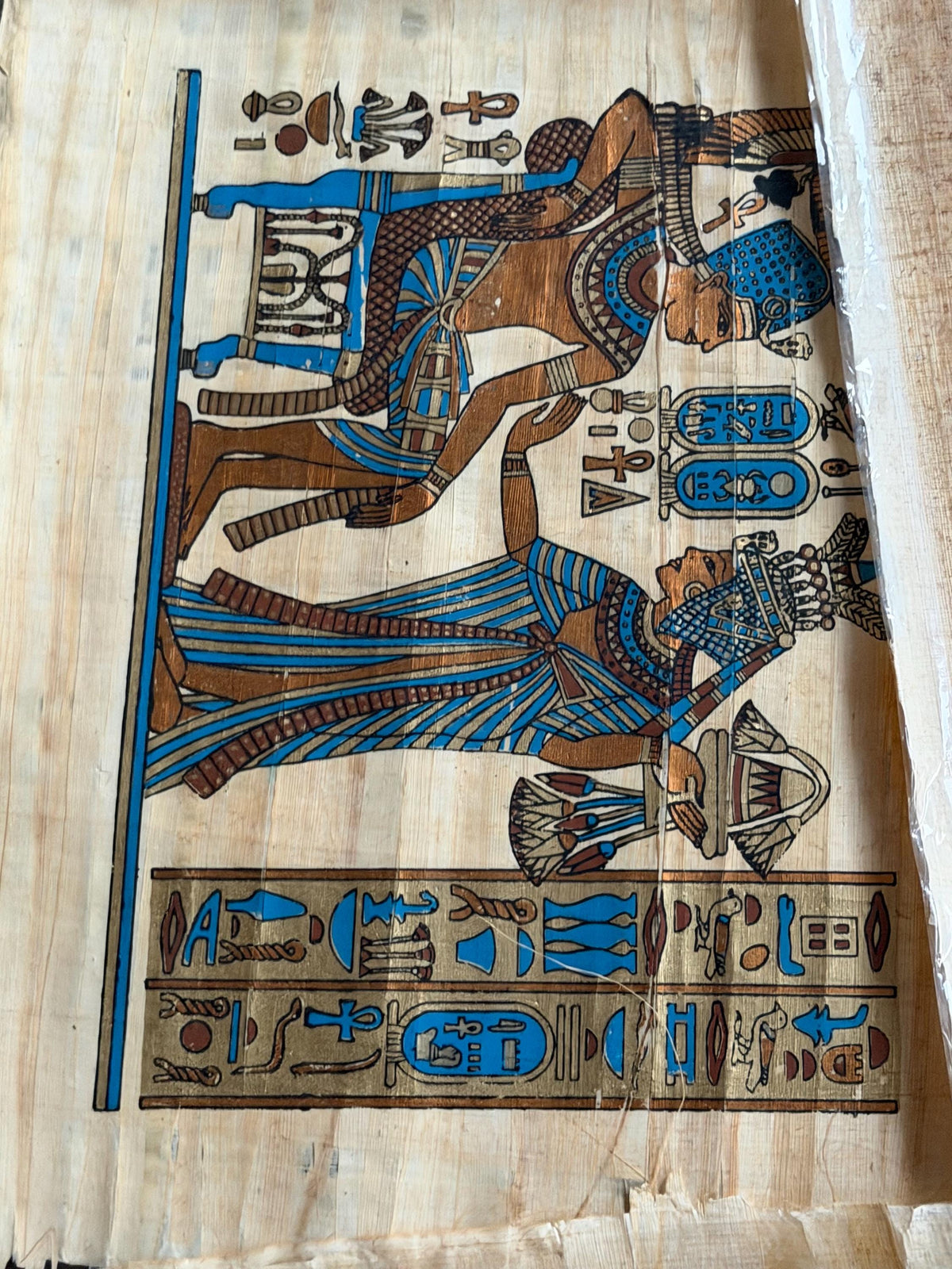 Papyrus schilderijen egypte 12 stuks