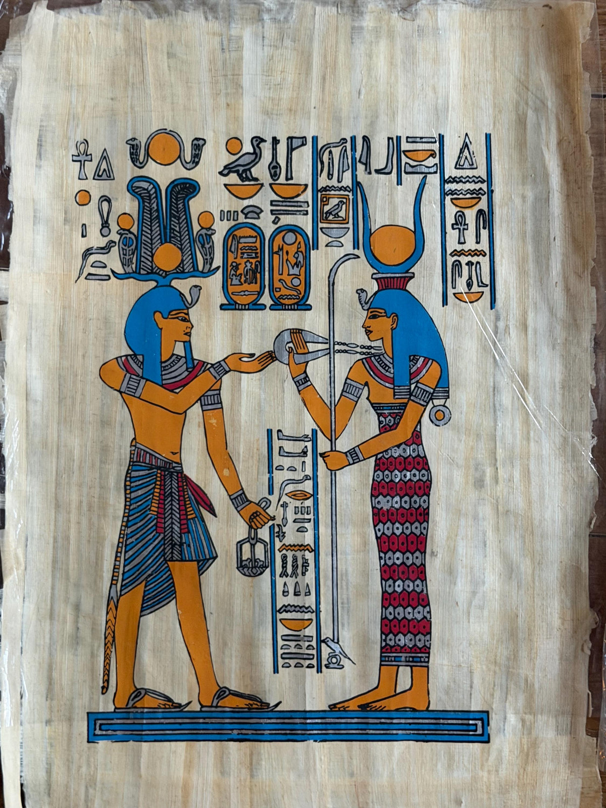 Papyrus schilderijen egypte 12 stuks