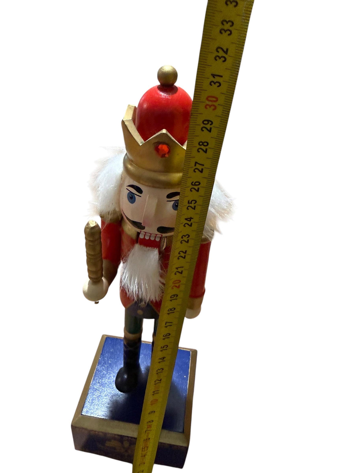 Musicbox Erzgebirge Wood Nutcracker, Hand-Painted Christmas Decor musical