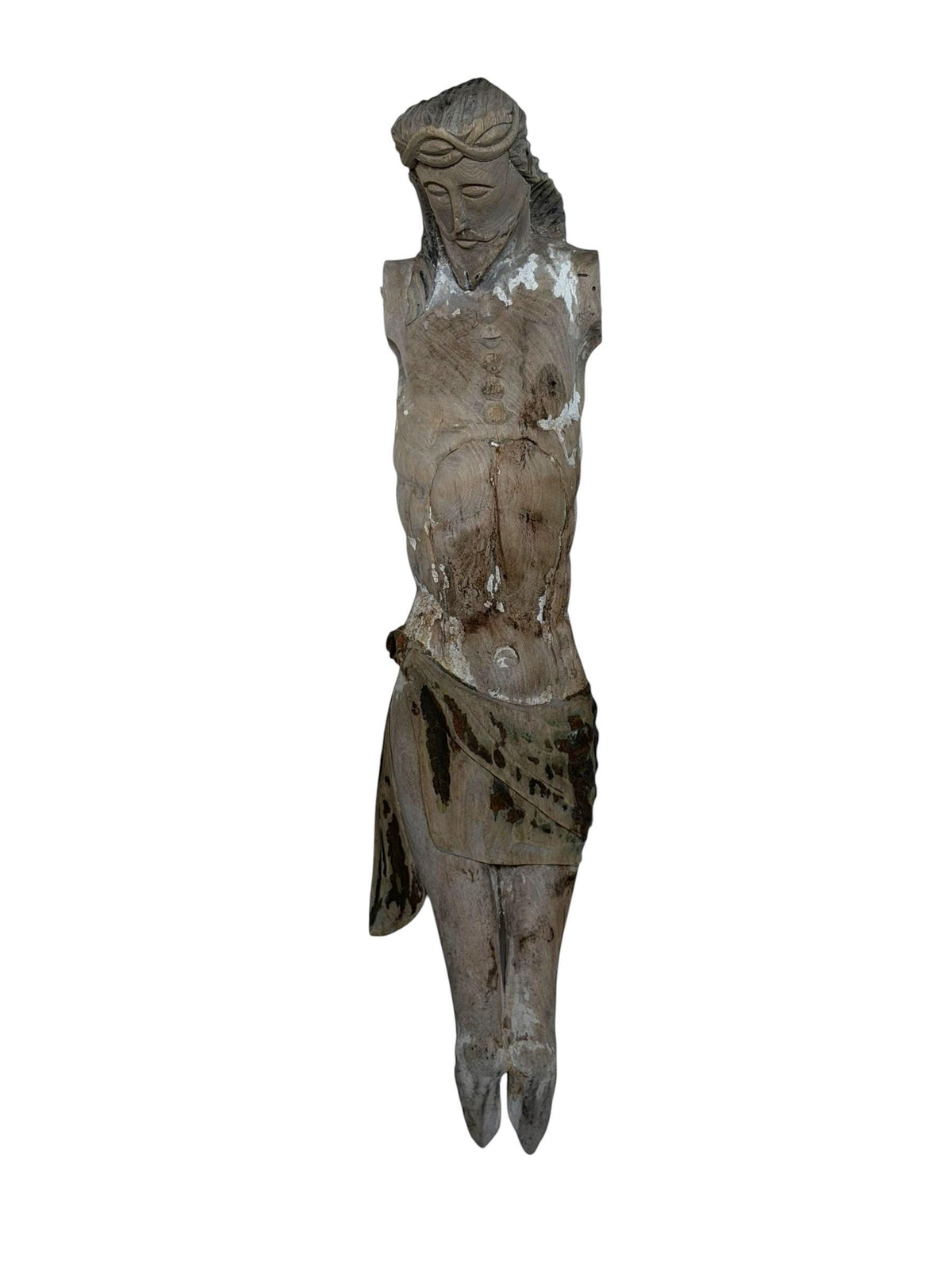 18th Century Bohemian Corpus Christi, Hand-Carved Limewood with Original Polychromy, ca 1750-1775  Religious Sculpture