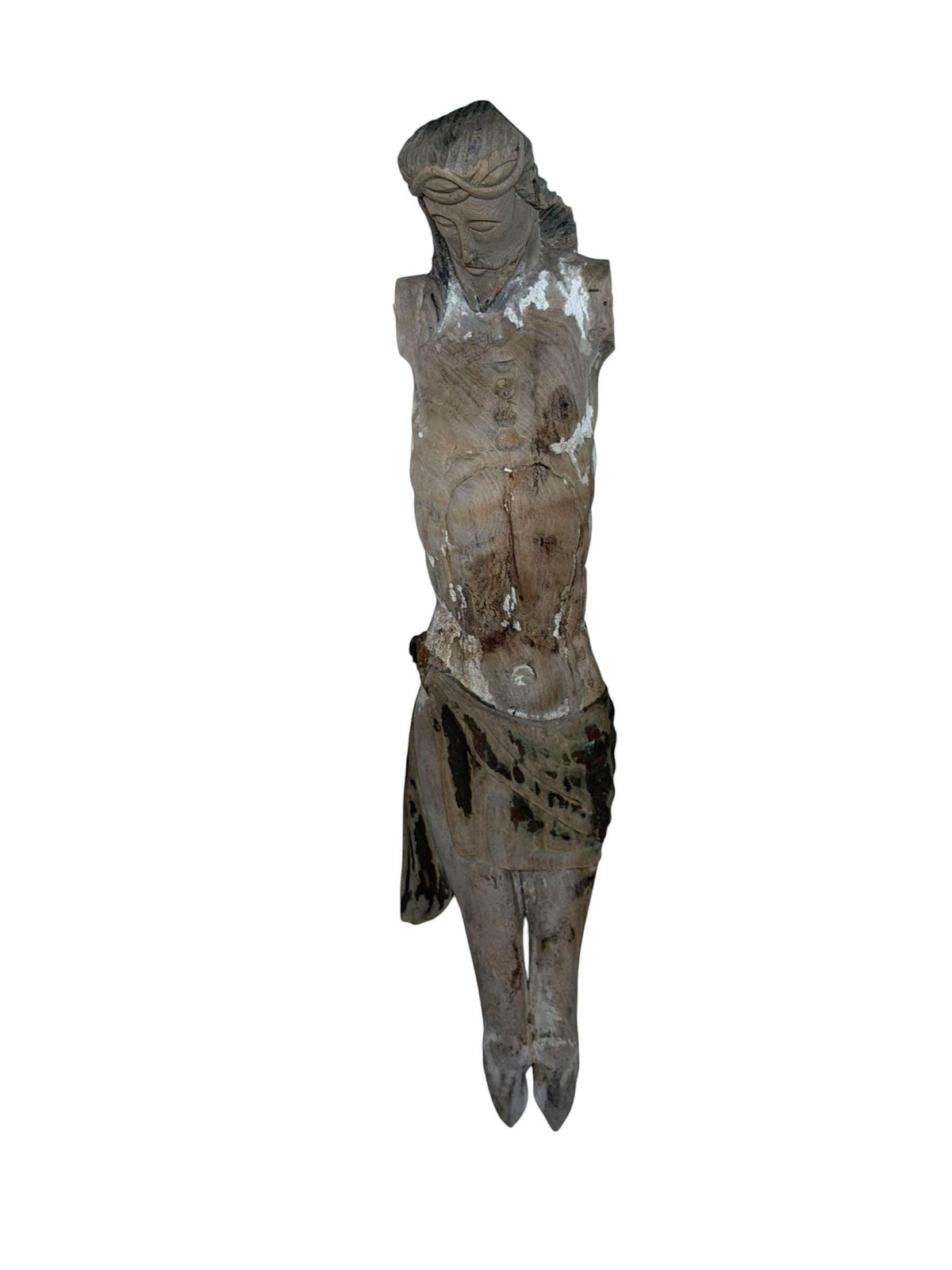 18th Century Bohemian Corpus Christi, Hand-Carved Limewood with Original Polychromy, ca 1750-1775  Religious Sculpture