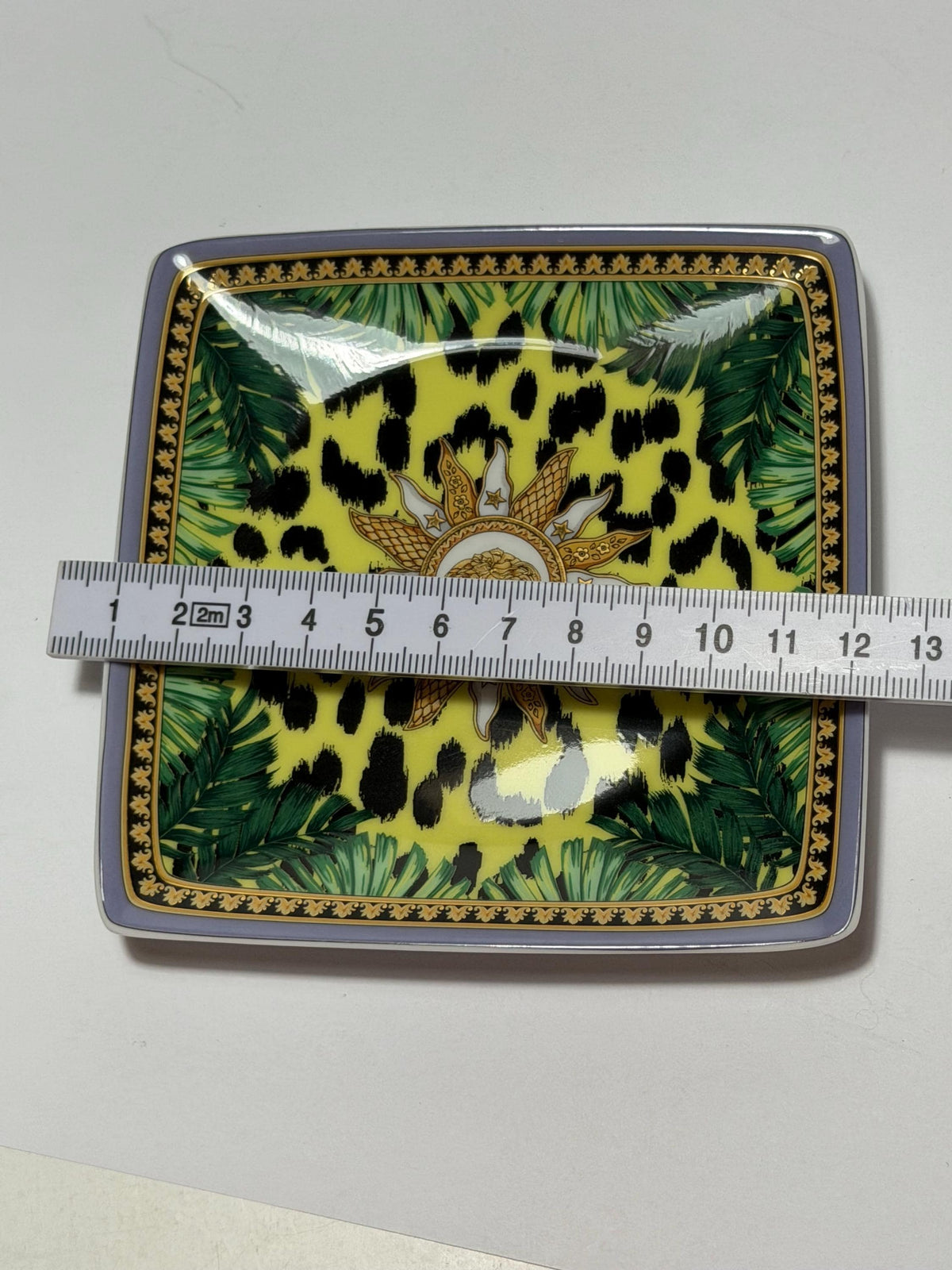 Versace x Rosenthal, Original Rosenthal for Versace porcelain tray from the  special edition “Jungle Animalier” collection tableware