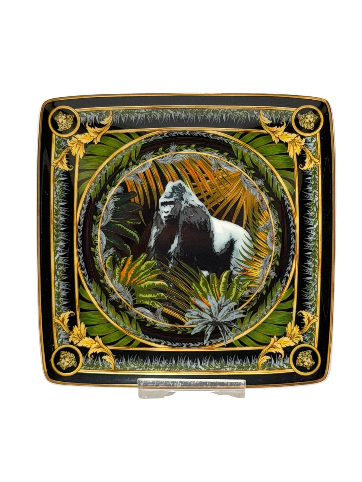 Versace x Rosenthal, Original Rosenthal for Versace porcelain tray from the exclusive edition  “le regne animal” collection tableware