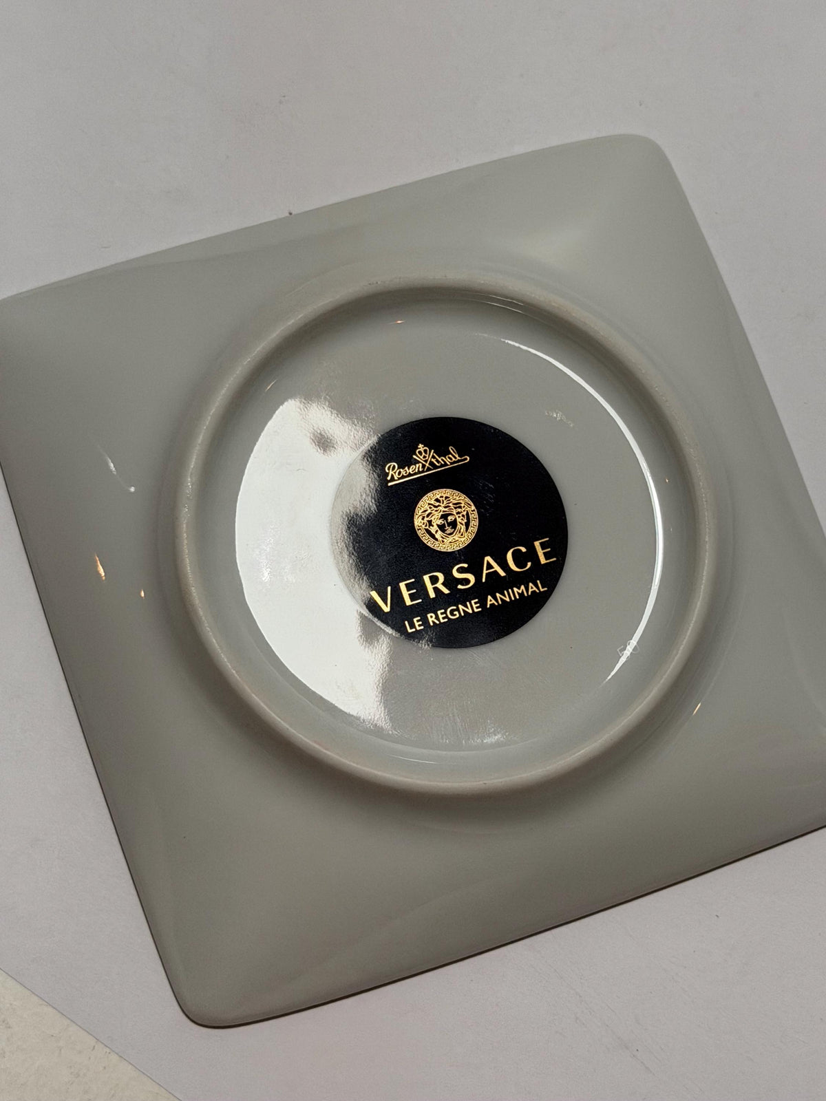 Versace x Rosenthal, Original Rosenthal for Versace porcelain tray from the exclusive edition  “le regne animal” collection tableware