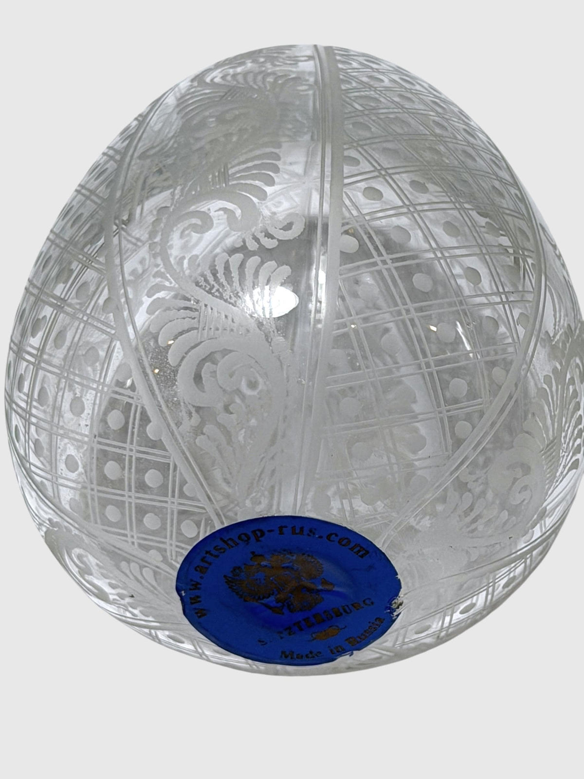 Fabergé  Crystal Egg , Etched Lead Crystal (Collector Item) faberge