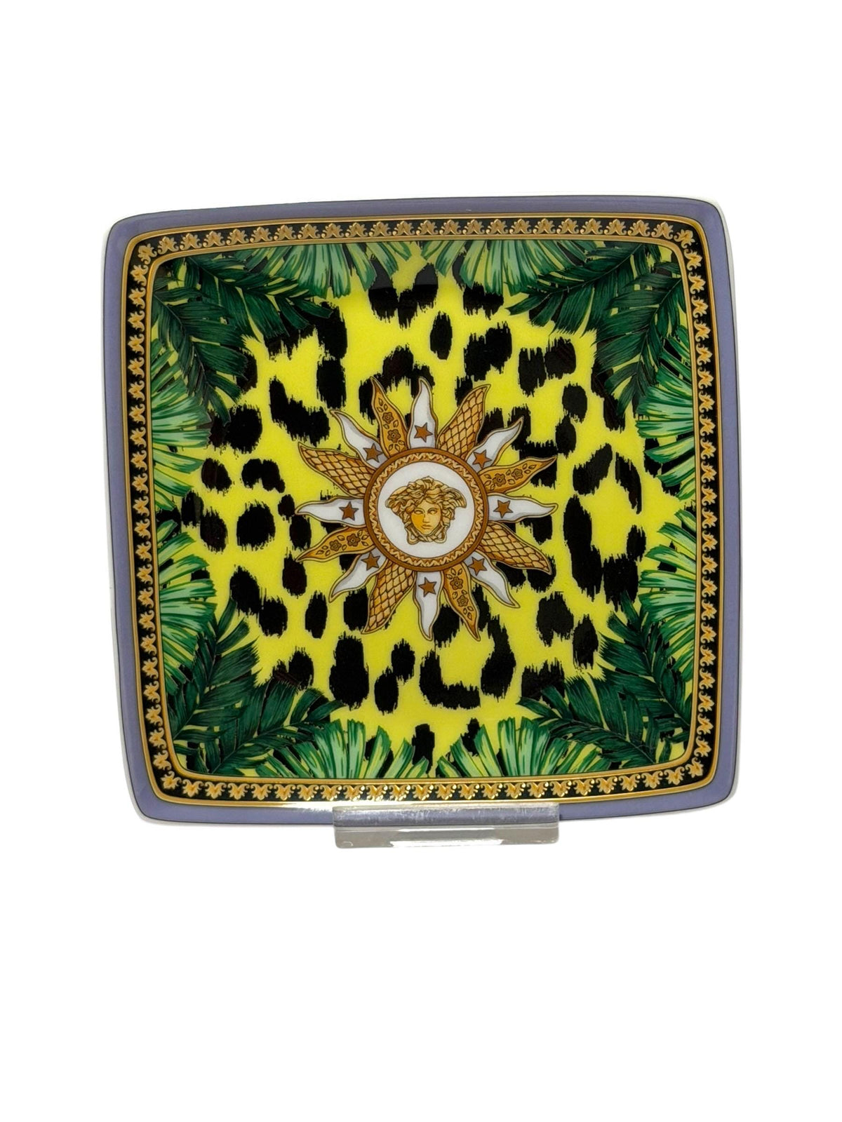 Versace x Rosenthal, Original Rosenthal for Versace porcelain tray from the  special edition “Jungle Animalier” collection tableware