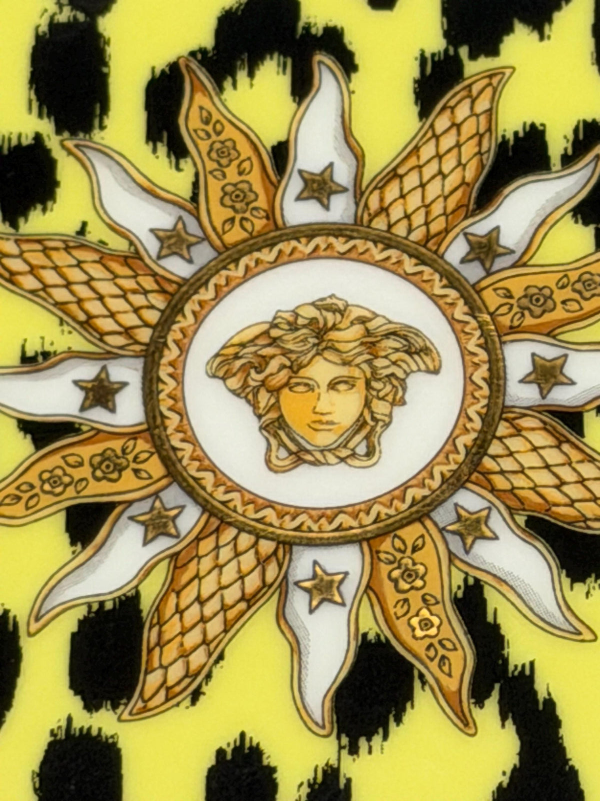 Versace x Rosenthal, Original Rosenthal for Versace porcelain tray from the  special edition “Jungle Animalier” collection tableware