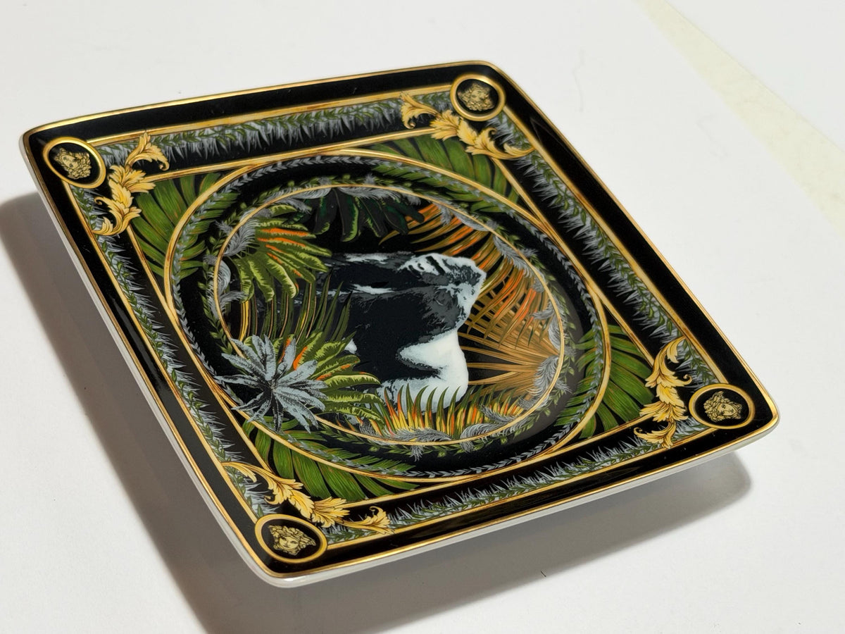 Versace x Rosenthal, Original Rosenthal for Versace porcelain tray from the exclusive edition  “le regne animal” collection tableware
